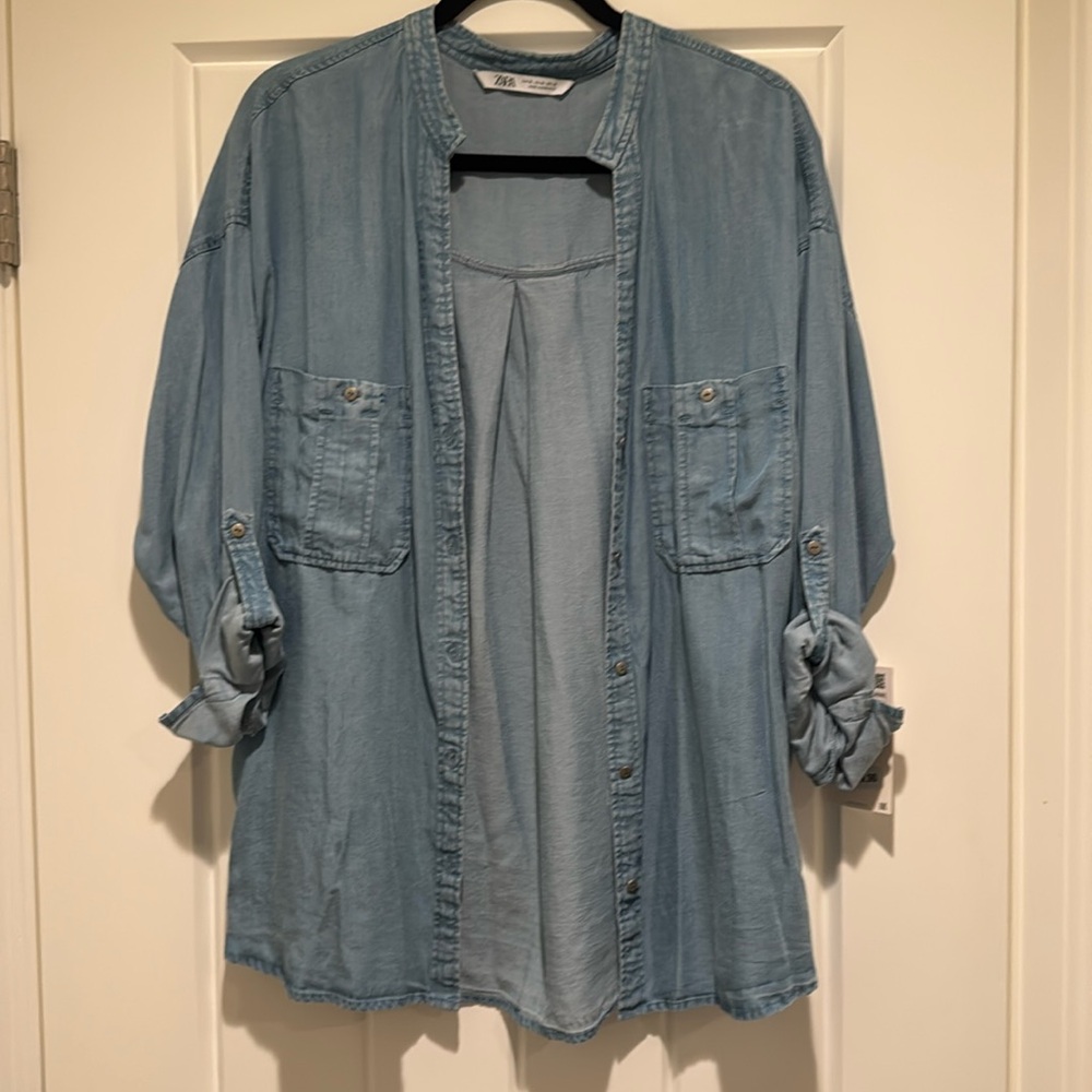 Zara chambray shirt
